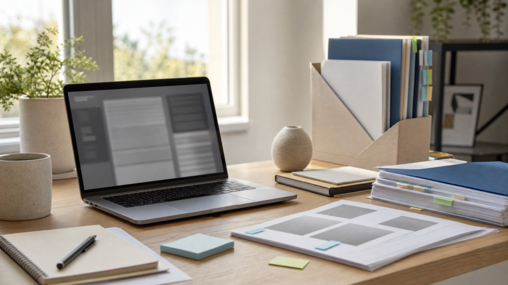 Photorealistic editorial image for AI Content QA Belongs Inside WordPress, Not In A Separate Doc