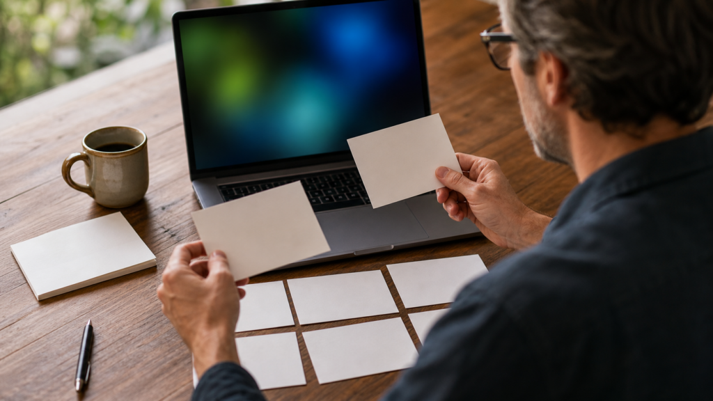 Editor comparing search analytics with a WordPress content plan